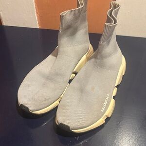 Balenciaga Light Gray UNISEX Sock Sneakers.